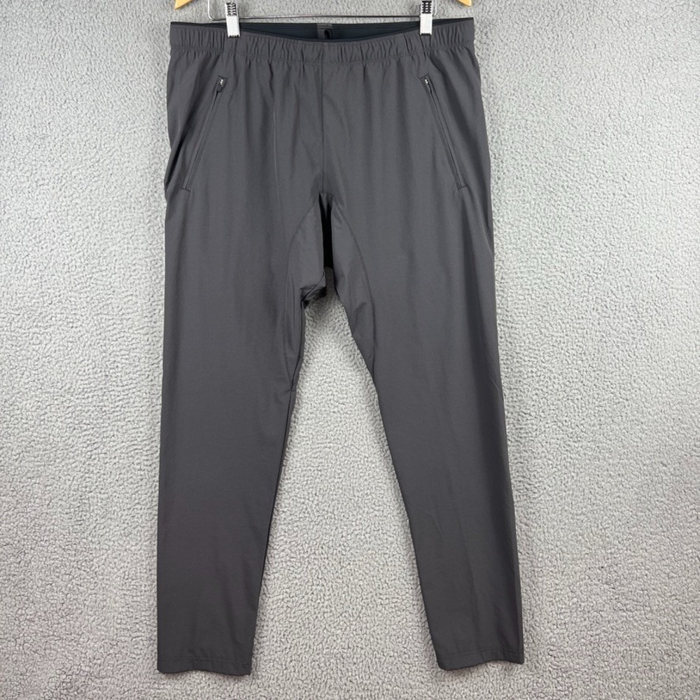 PASKHO Travel Pants Womens Sz XL Grey Comfy Elastic Waist Stretch‎ Lightweight